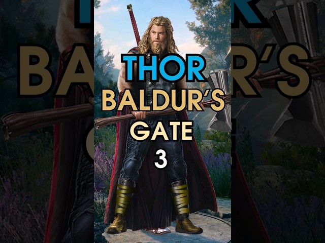 how to make THOR in Baldur's Gate 3 - Fighter/Cleric Build #shorts #baldursgate3 #bg3