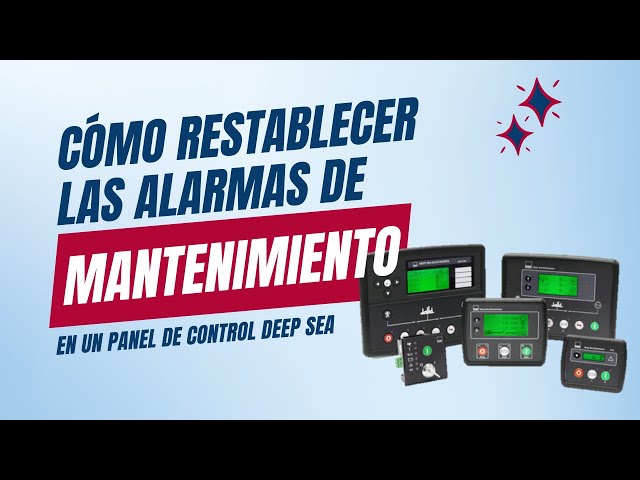 Cómo reiniciar la alarma de servicio en el panel de control Deep Sea?