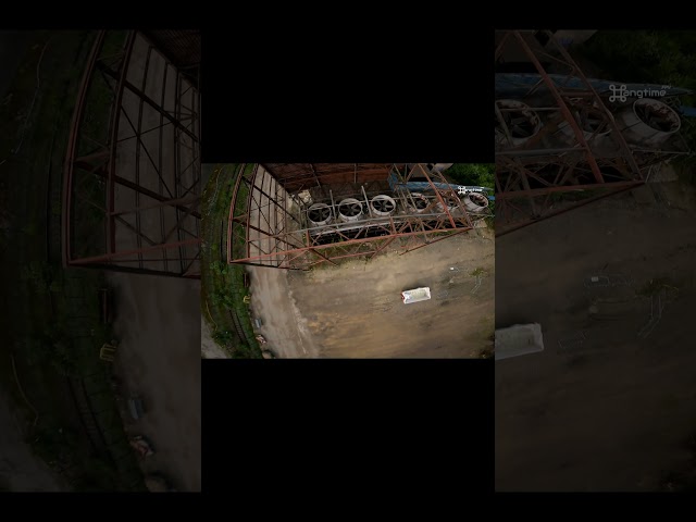 ripping a demolished steel structure #drone #fpv #fpvdrone #fpvfreestyle  #abandoned