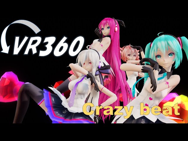 【MMD VR】【初音ミク生誕祭】クレイジー・ビート-Crazy Beat【初音ミク】【巡音ルカ】【重音テト】【弱音ハク】【TDA式】【Ray-MMD】