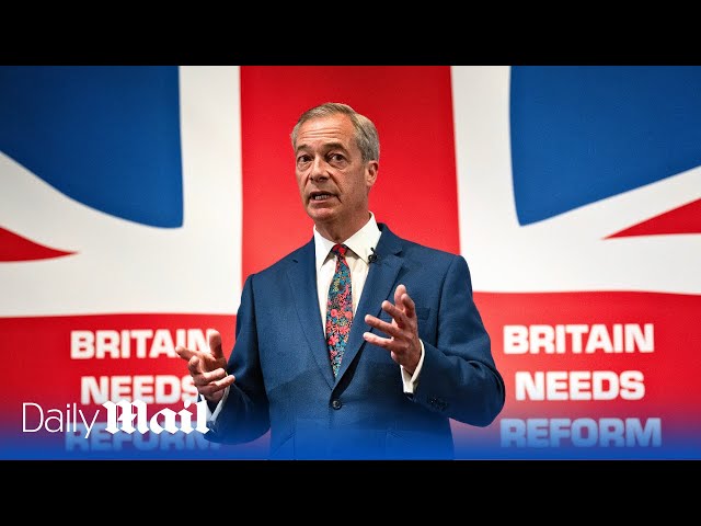 LIVE: Nigel Farage announces his candidacy for UK election