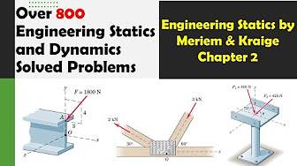 Chapter 2 : Force Systems | Engineering Statics by Meriam & Kraige 6th Edition| Engineers Academy