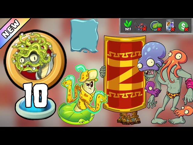 Plants vs  Zombies 2 - The Zombosseum 2024 Level 10 [Plants Lvl 1 & No Premium] + DOWNLOAD