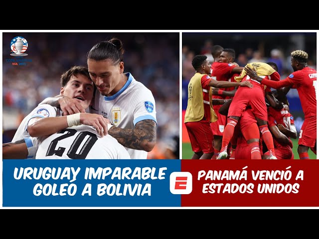 URUGUAY GOLEÓ A BOLIVIA. Panamá DERROTÓ a ESTADOS UNIDOS. MÉXICO tras la derrota | Copa América