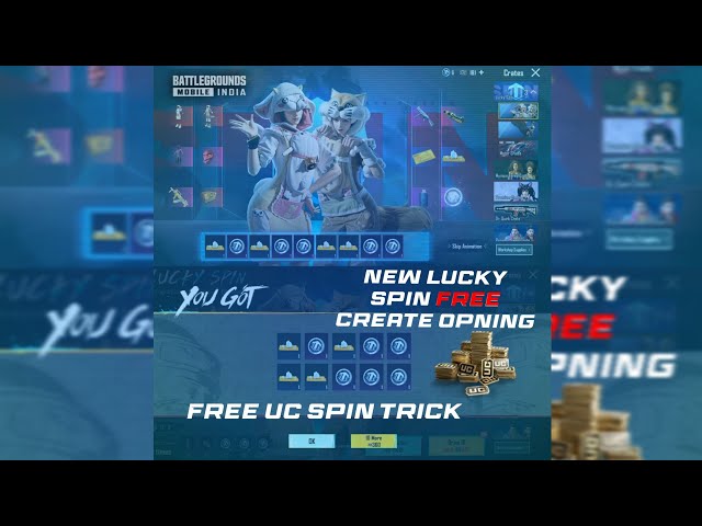 Free UC Spin New Lucky Spin create opning