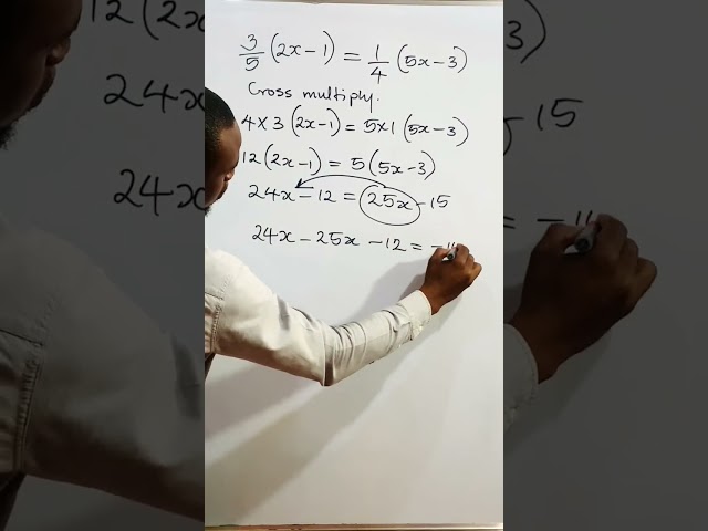 Algebra | solve for x | #solveforx, #findx in the #algebraicequation.