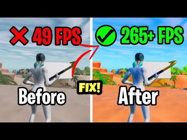 *NEW* HOW TO FIX FPS DROPS + BOOST FPS IN FORTNITE CHAPTER 3 SEASON 2 (WORKING) PC/PS4/XBOX/PS5