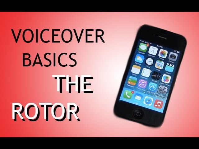 Using iOS Voiceover Rotor