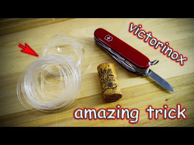 Amazing trick with a Swiss Army Knife and a Wine Cork