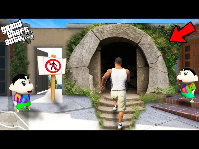 GTA 5 : Franklin Cover His Secret Tunnel Outside Franklin House Wall in GTA 5 ! (GTA 5 mods)