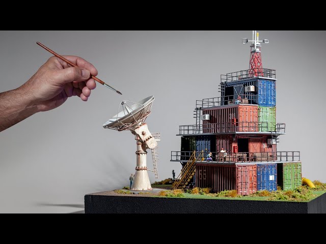 In A Dystopian World, Communications Are Controlled By The Ruling Class | #diorama | #scalemodel