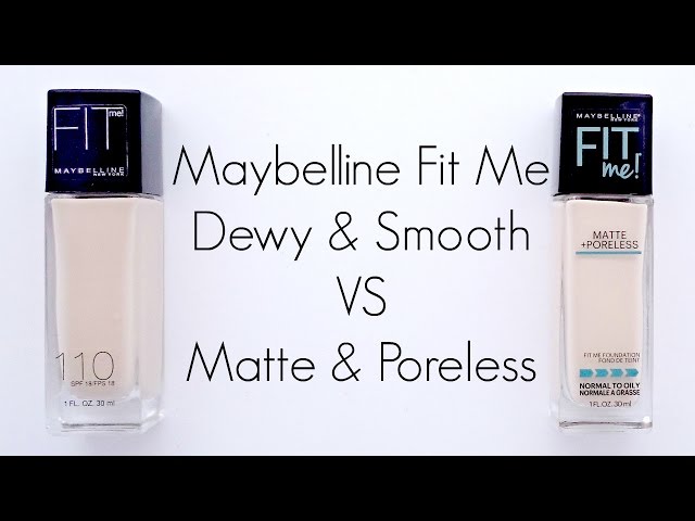 Review and Comparison: Maybelline Fit Me Foundations in 110 Porcelain