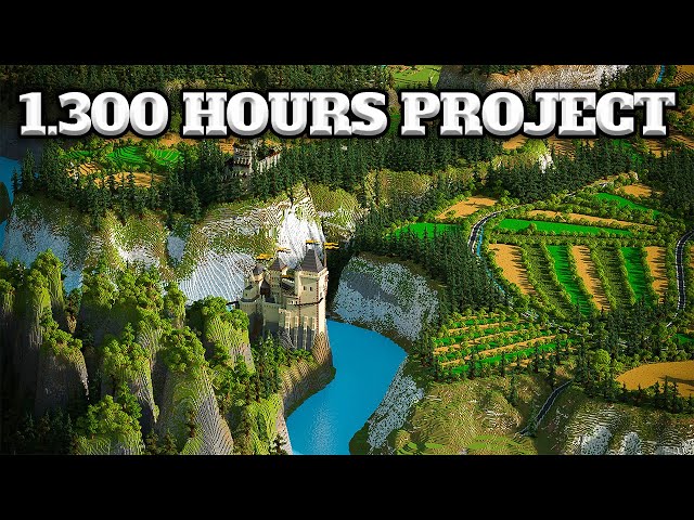 1.300 Hours Medieval-Terraforming-Timelapse #minecraft