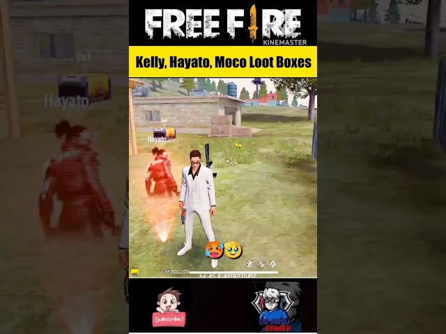 Kelly, Hayato and Moco Character New loot box 🎁🤔 Free Fire OB45 Update #freefire #dgarsu