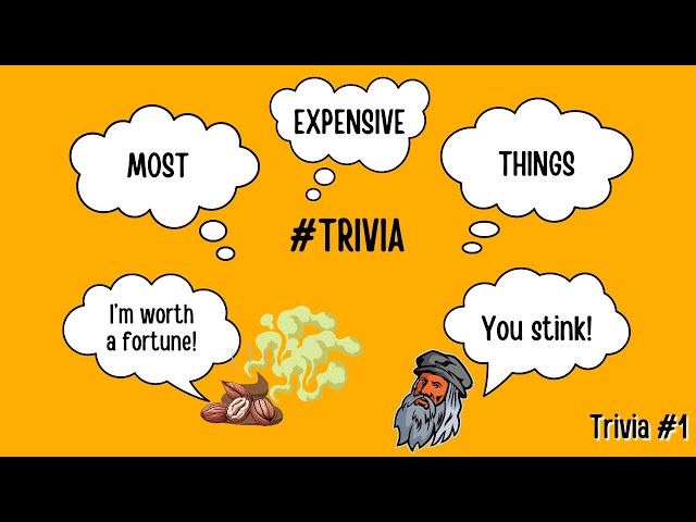 MOST EXPENSIVE THINGS TRIVIA: PREPARE TO BE SHOCKED! 😲😱