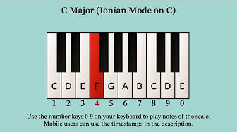 Interactive YouTube Scales & Modes | Play Scales with Your Computer Keyboard