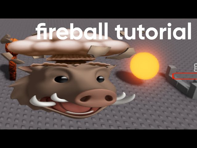 roblox studio how to make fireball/projectile system with knockback #roblox #robloxstudio