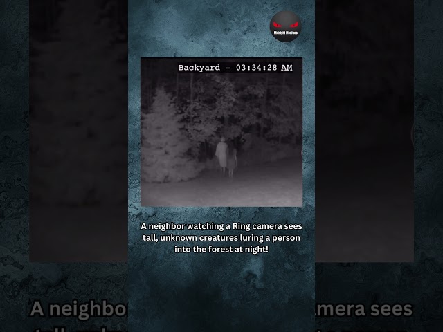 Neighbor's Camera Records Strange Creatures Abducting Individual 🫨#ghost #paranormalactivity #shorts