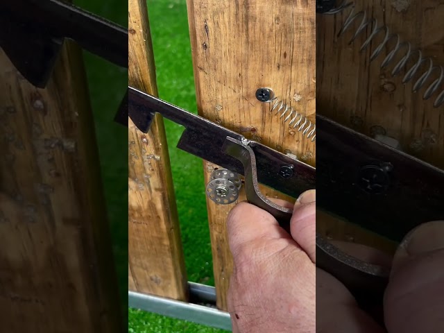 Simple idea with automatic gate latch lock # mechanism lock # Craft # Sliding door # DIY