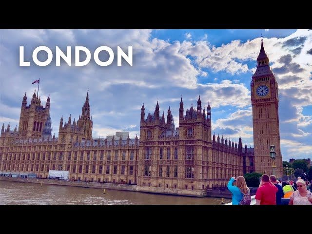 London Walk 🇬🇧 London Eye, 🔔 BIG BEN to Westminster Abbey | London walking tour 4K HDR (July 2022)