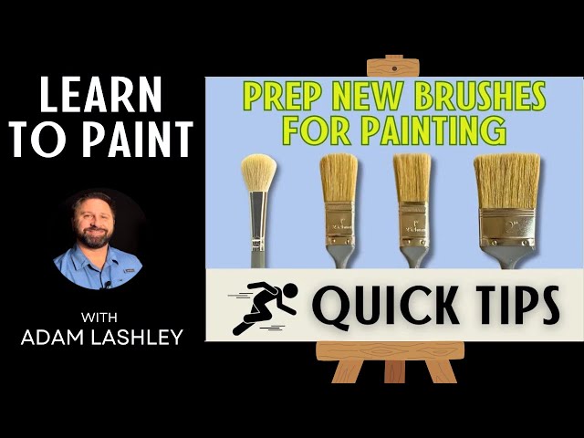 Break in New Brushes! | Quick Tips | Paint with Adam | Wet on Wet Oil Painting