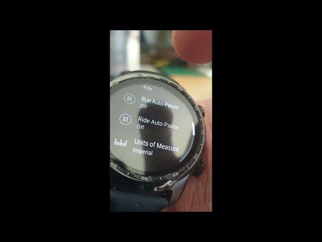 Tickwatch Pro 3 changing kilometers to Miles in Strava - With Android watch
