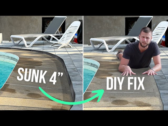 How to Fix a Sunken Sidewalk DIY