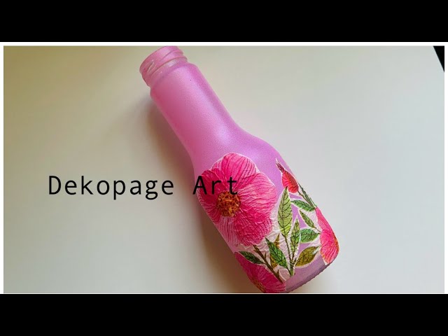 Dekopage Art || Easy Craft|| ডেকোপেজ আর্ট কি? কিভাবে করে?  #art #craft #painting