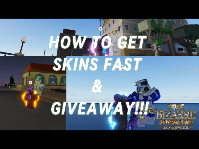 HOW TO GET SKINS IN YBA  FAST AND EASY TUTORIAL AND SKIN GIVEAWAY!!! || Roblox tutorial
