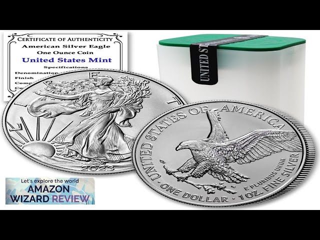 2023 Lot of (20) 1 oz American Eagle Silver Bullion Coins Brilliant Review