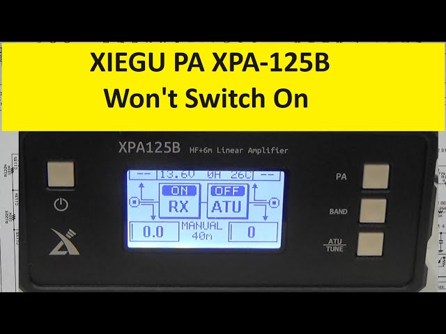 #292 XIEGU XPA-125B PA -No switch on issue fixed-