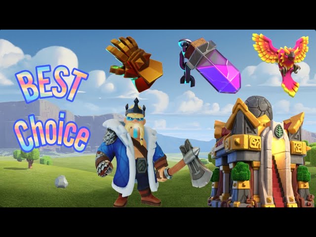 Best choice and strong strategy  hero pets & equipment for king clash of clans