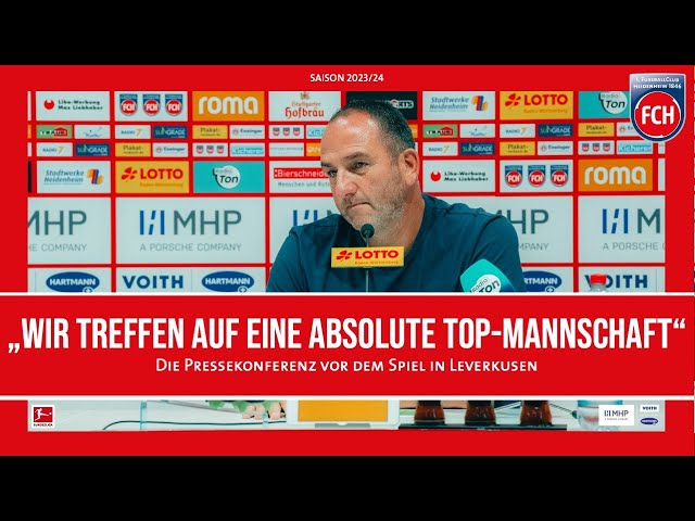 Die Pressekonferenz vor dem Spiel in Leverkusen