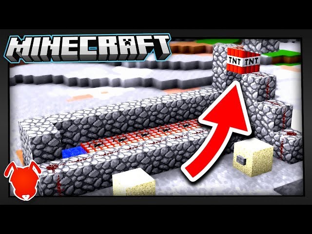FIRST TNT CANNON in MINECRAFT?!