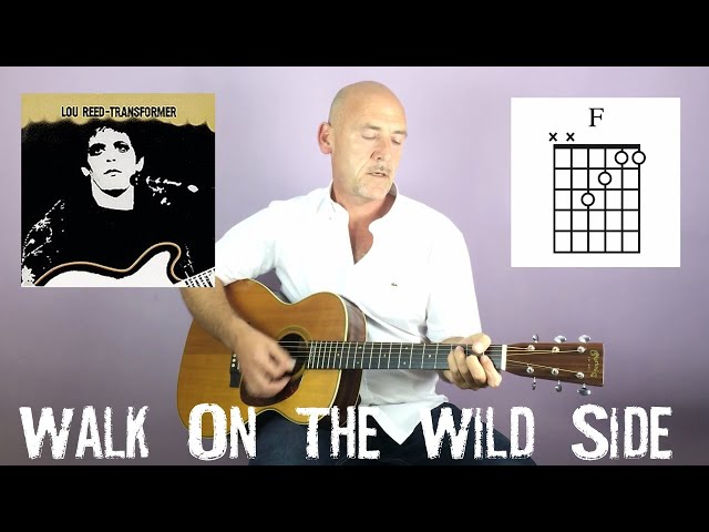 Lou Reed - Walk on the wild side - Guitar lesson by Joe Murphy