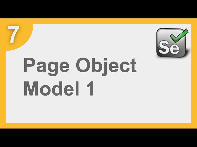Selenium Framework for Beginners 7 | What is Page Object Model (POM) | How to create POM in Selenium