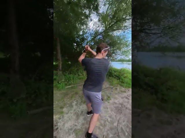 Crazy golf swing video trick 🏌️‍♂️🕳️🚩 #shorts #insta360