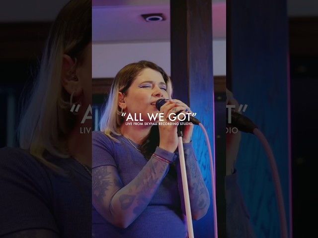 Shallow Pools just recorded a live version of "All We Got" at Skyfall Recording Studios🎙️ #indiepop