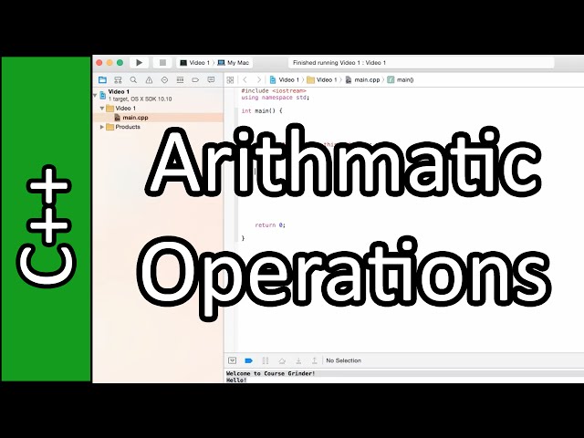 Arithmatic Operations - C++ Programming Tutorial #5 (PC / Mac 2015)