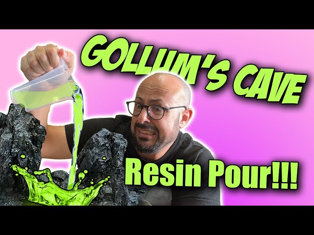 I filled Gollum's Cave with RESIN ~ massive Warhammer diorama!