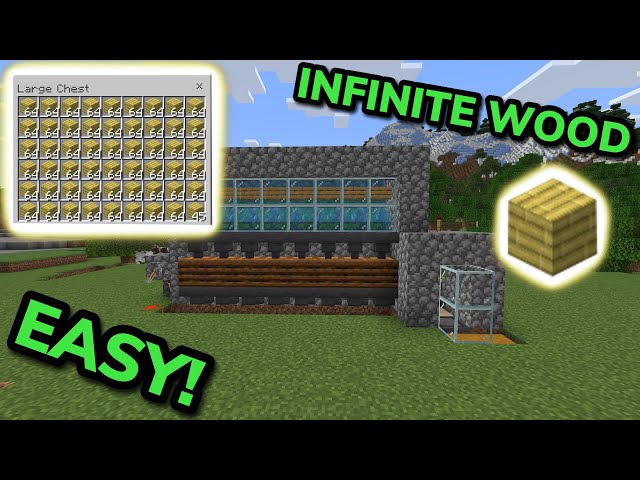 BEST 1.20 AUTOMATIC WOOD FARM TUTORIAL in Minecraft Bedrock (MCPE/Xbox/PS/Switch/PC)