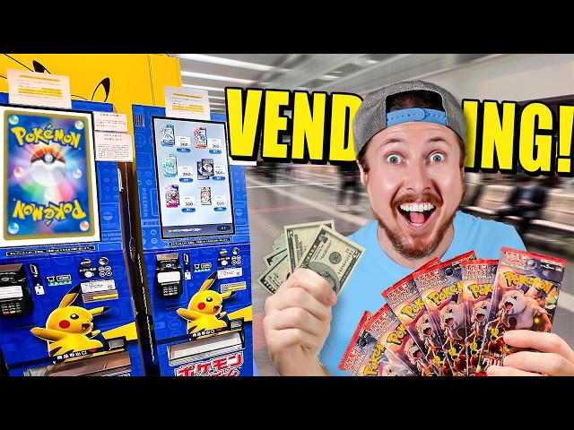 REAL Pokemon Card Vending Machine FOUND in a Airport?!?!