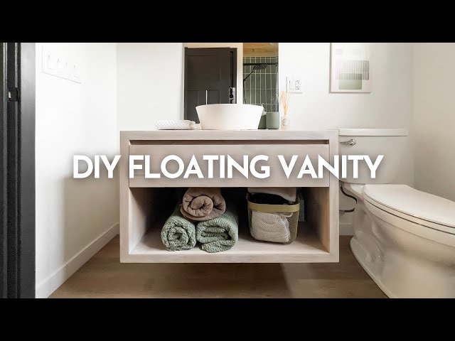 DIY Floating Vanity | Free Plans!!