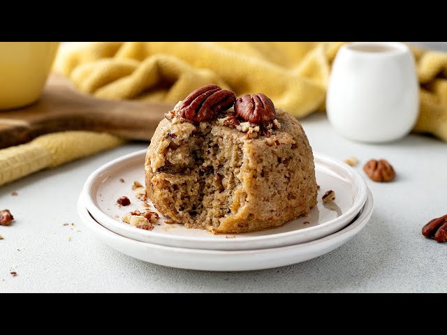 90-Second Keto Cake Recipe [Maple Pecan]