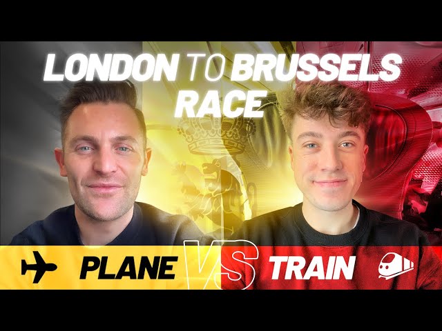 RACING from London to Brussels | PLANE (Brussels Airlines) vs TRAIN (Eurostar)
