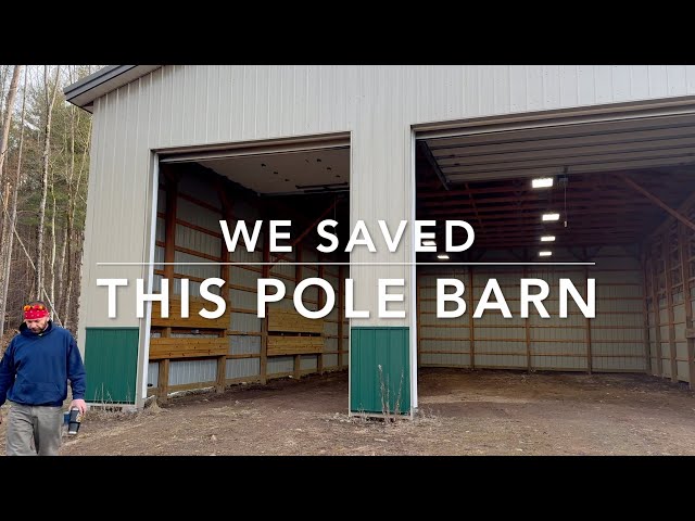 We had to fix a huge mess before we could pour concrete in this pole barn.