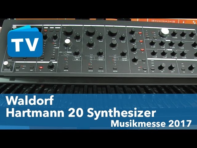 Hartmann 20 - exklusiver Synthesizer mit Waldorf Engine - Musikmesse 2017