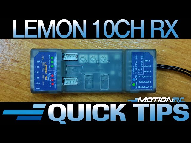 Lemon 10-Channel DSMX Compatible Receiver with Gyro Stabilization Setup | Motion RC Quick Tip