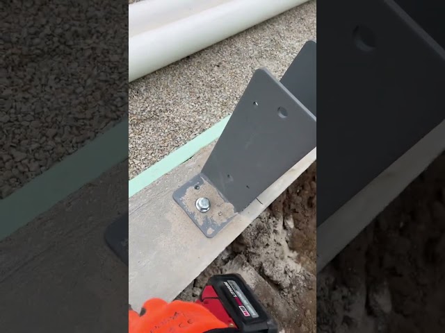 Strong Connection Into Concrete Foundation! #shorts