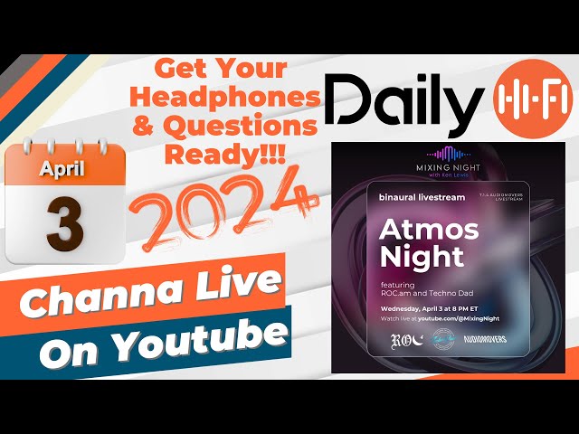 Channa Was Invited To A Live Stream Atmos Night - Wed, April 3rd 8pm ET!!!